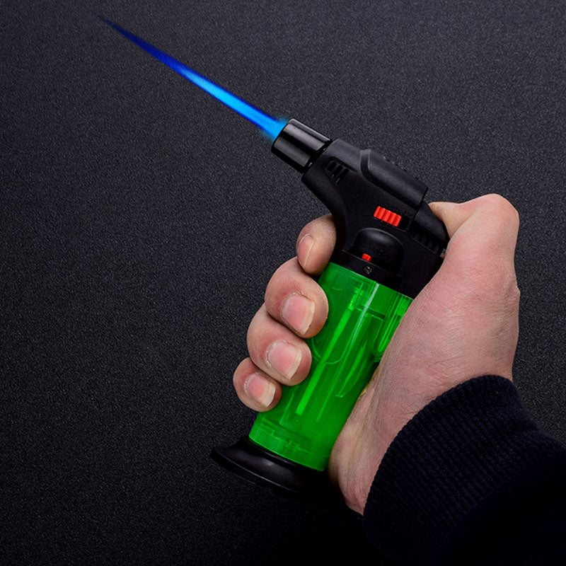 Butane Lighter Torch Refillable Adjustable Flame Lighter Chef Cooking Torch BBQ Ignition Picnic Tool 1pc