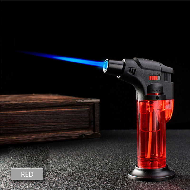 Butane Lighter Torch Refillable Adjustable Flame Lighter Chef Cooking Torch BBQ Ignition Picnic Tool 1pc
