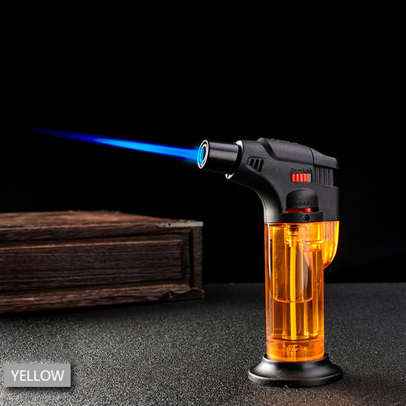 Butane Lighter Torch Refillable Adjustable Flame Lighter Chef Cooking Torch BBQ Ignition Picnic Tool 1pc