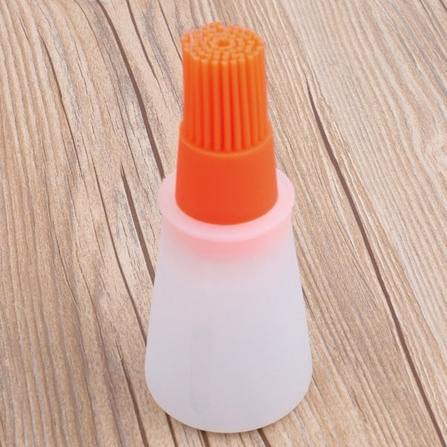 Silicone Oil Bottle Baking Brush Liquid Oil Honey Brushes Barbecue Tool BBQ Basting Pancake Kitchen Accessories