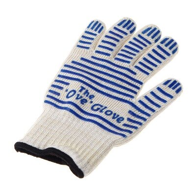 Barbecue BBQ Pit Mitt Heat Resistant Fireplace BBQ Grill Kitchen Glove Microwave Silicone Oven Mitts
