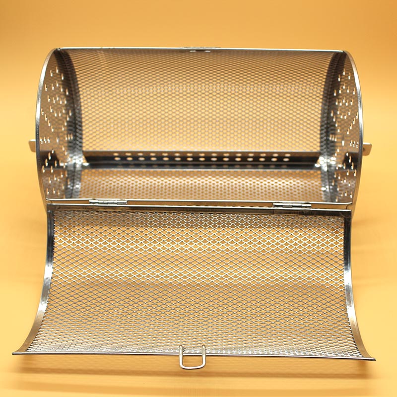 Rotisserie Grill Basket stainless steel for oven green coffee roaster grinder maker filter BBQ peanut bean roasting machine mesh