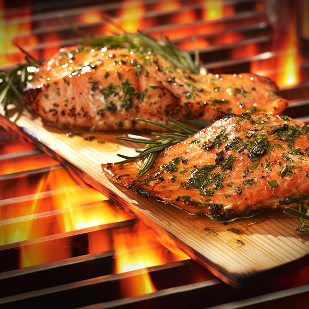 5pcs/12pcs Cedar Grilling Planks BBQ Tools Kitchen Accessories Non Stick Grilling Mats Barbecue Tool Grilling Planks