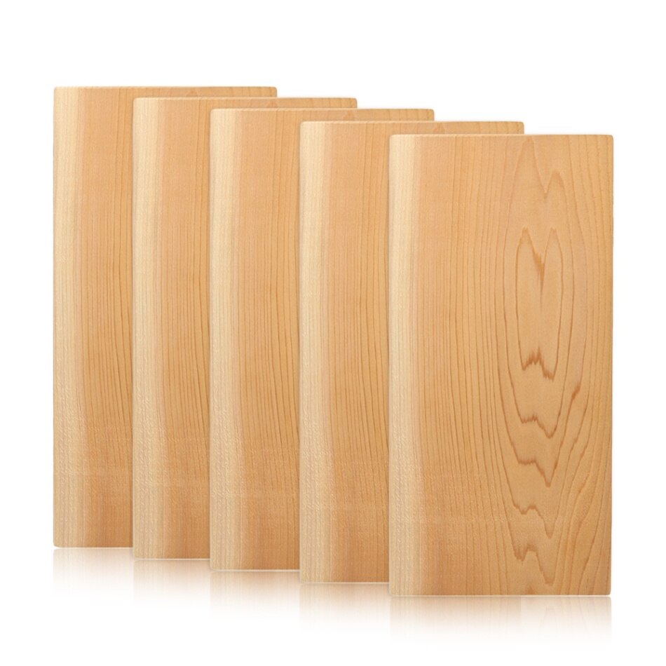 5pcs/12pcs Cedar Grilling Planks BBQ Tools Kitchen Accessories Non Stick Grilling Mats Barbecue Tool Grilling Planks